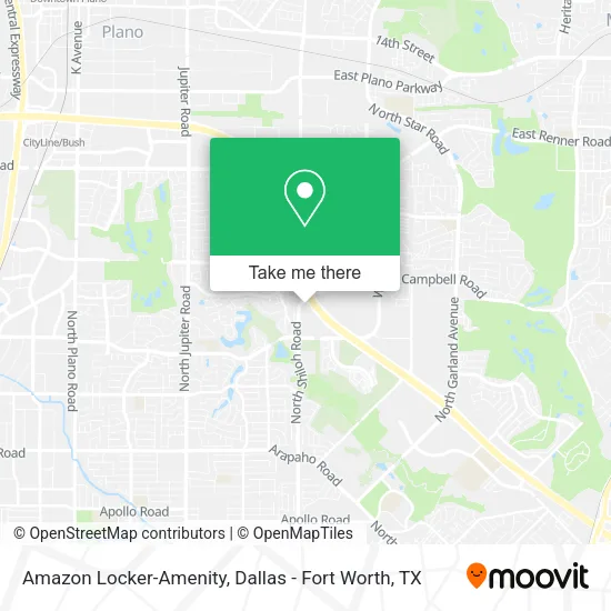 Amazon Locker-Amenity map