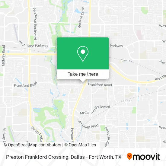 Mapa de Preston Frankford Crossing