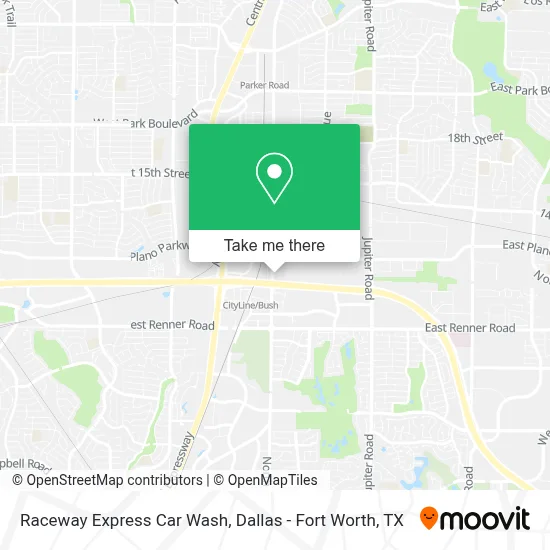 Raceway Express Car Wash map