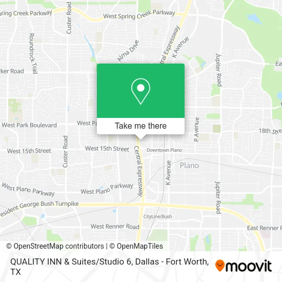 QUALITY INN & Suites/Studio 6 map