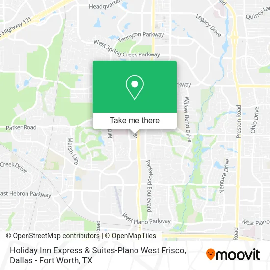 Holiday Inn Express & Suites-Plano West Frisco map