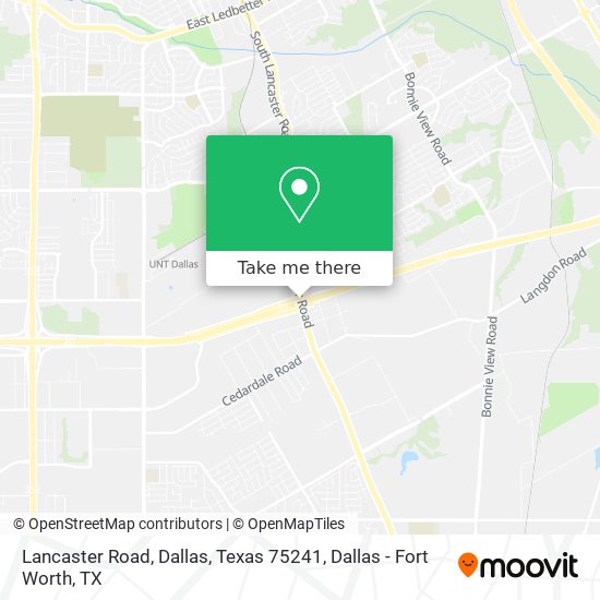 Mapa de Lancaster Road, Dallas, Texas 75241