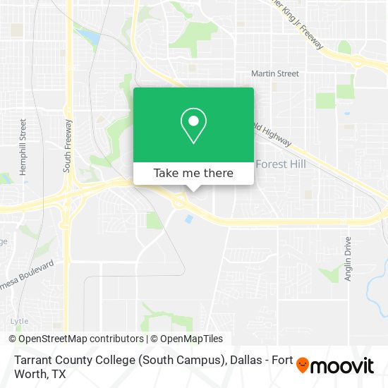 Tarrant County College (South Campus) map