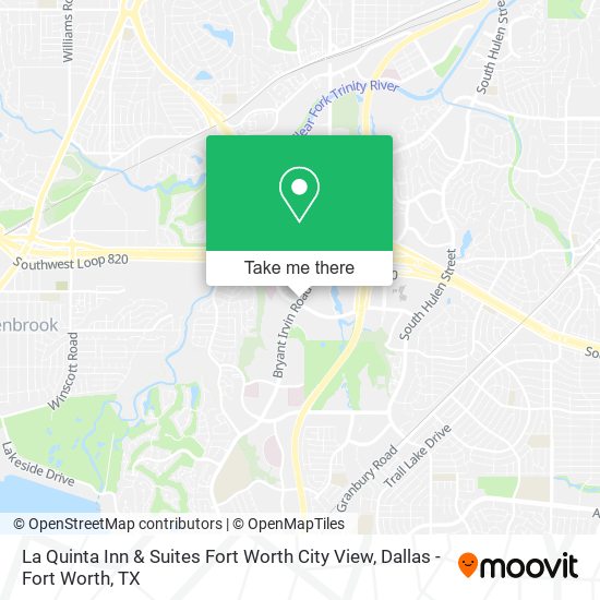 La Quinta Inn & Suites Fort Worth City View map