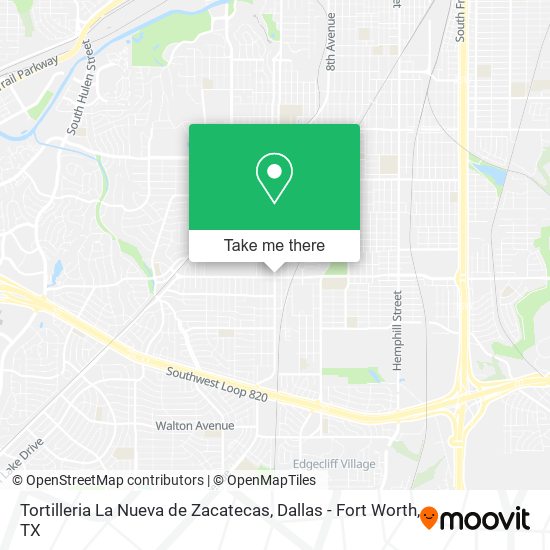 Tortilleria La Nueva de Zacatecas map