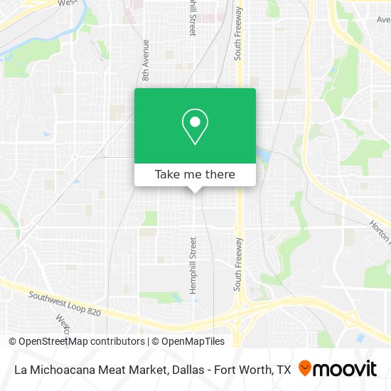 La Michoacana Meat Market map
