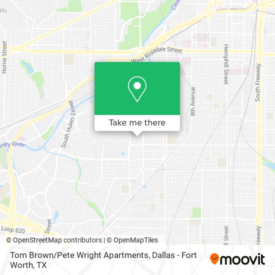 Mapa de Tom Brown / Pete Wright Apartments