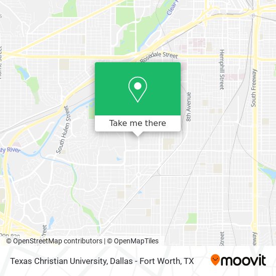 Texas Christian University map
