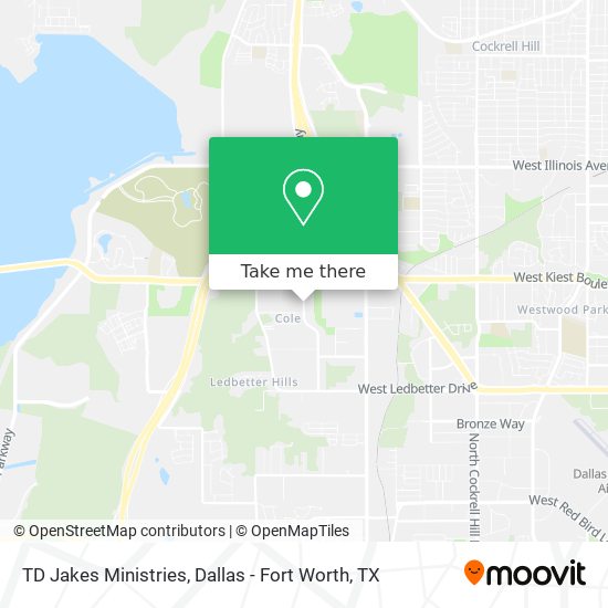 Mapa de TD Jakes Ministries
