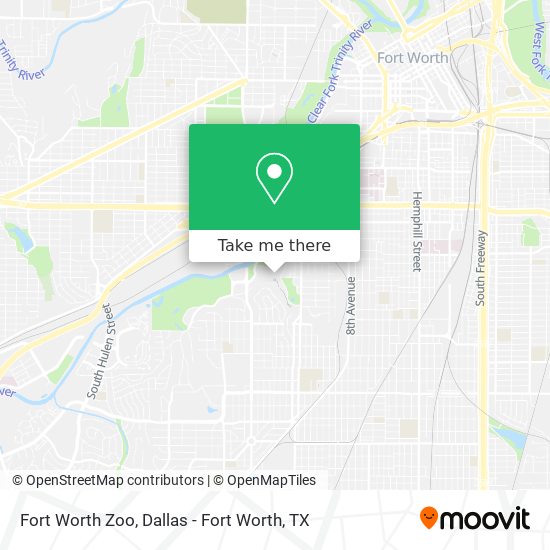 Fort Worth Zoo map