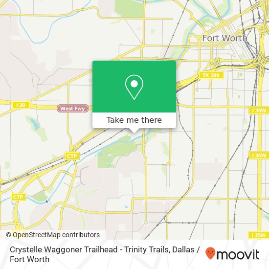 Crystelle Waggoner Trailhead - Trinity Trails map