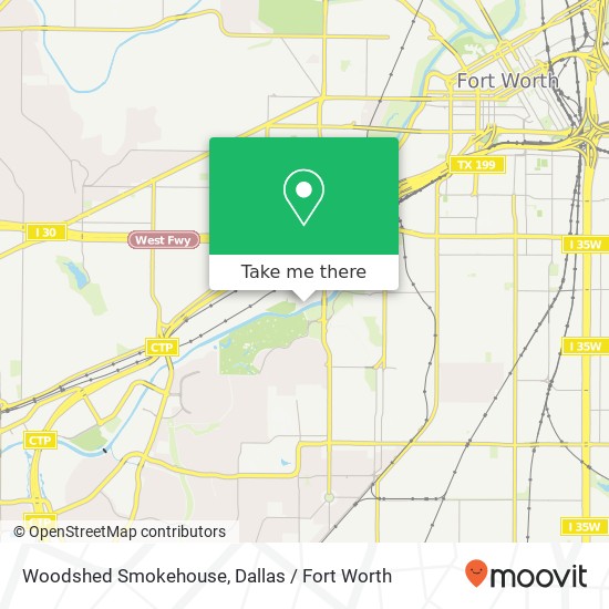 Mapa de Woodshed Smokehouse