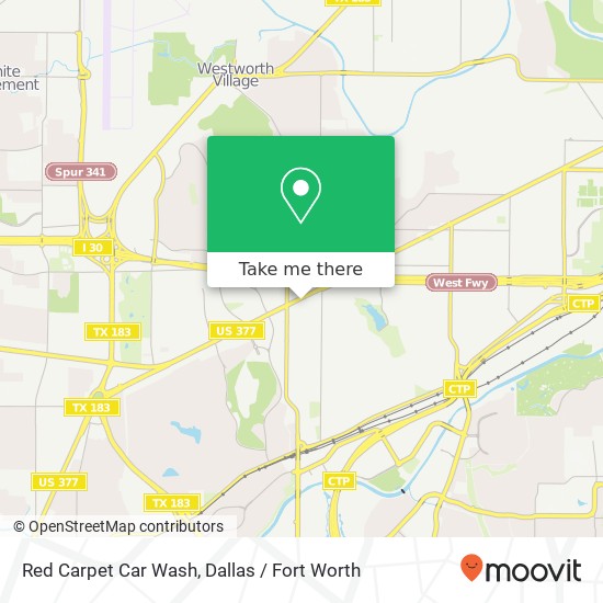 Red Carpet Car Wash map