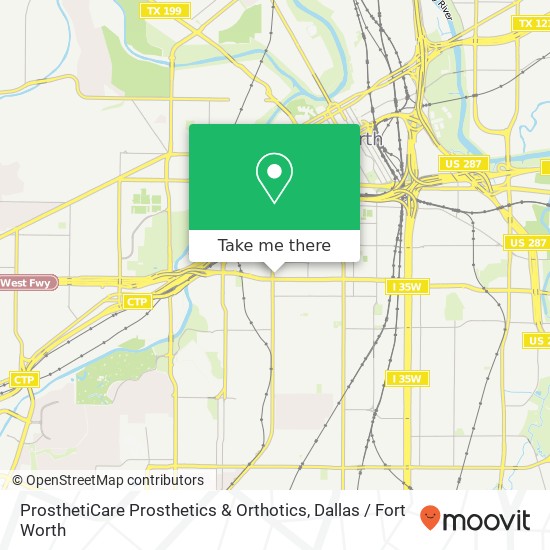 ProsthetiCare Prosthetics & Orthotics map