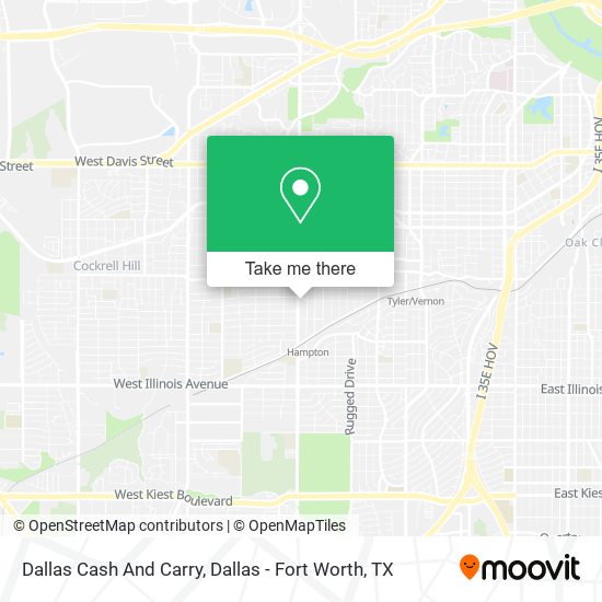 Dallas Cash And Carry map