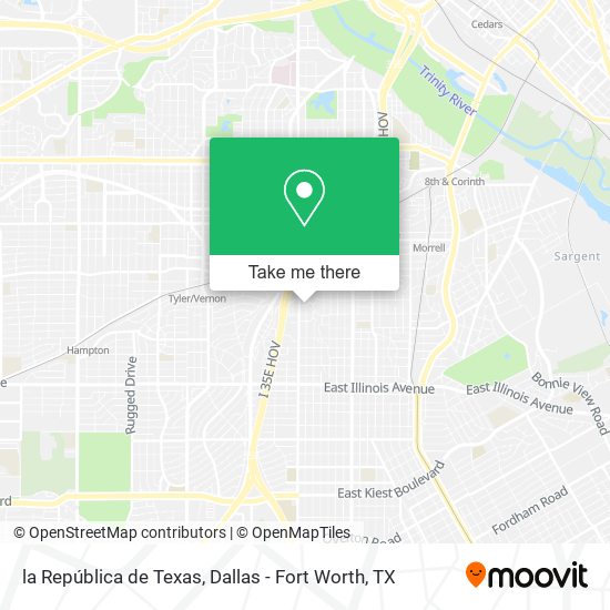 Mapa de la República de Texas