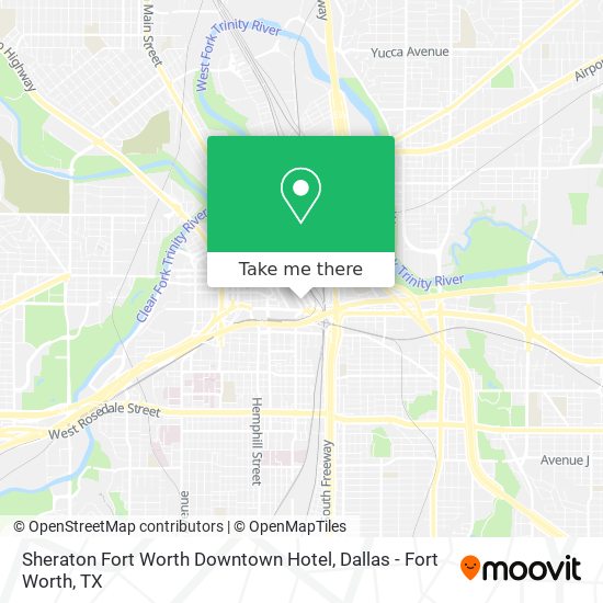 Sheraton Fort Worth Downtown Hotel map