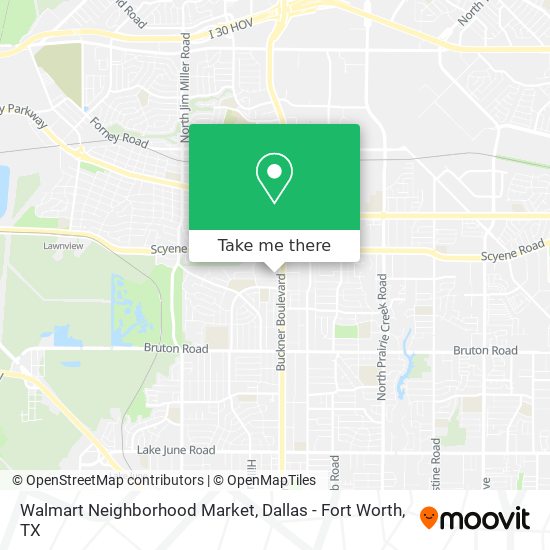 Mapa de Walmart Neighborhood Market