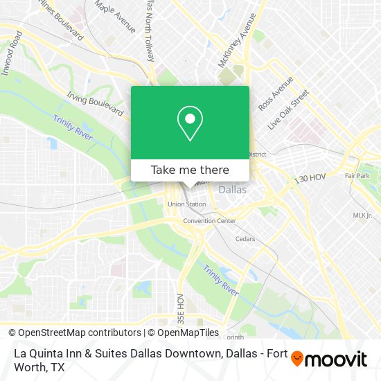 La Quinta Inn & Suites Dallas Downtown map