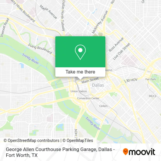 George Allen Courthouse Parking Garage map