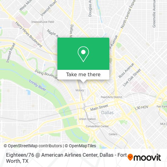 Eighteen / 76 @ American Airlines Center map