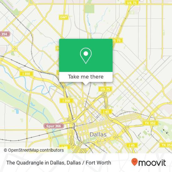 Mapa de The Quadrangle in Dallas