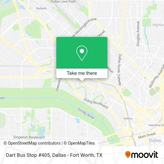 Mapa de Dart Bus Stop #405