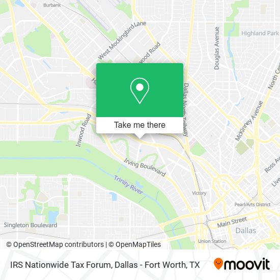 Mapa de IRS Nationwide Tax Forum