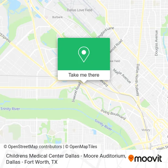 Childrens Medical Center Dallas - Moore Auditorium map