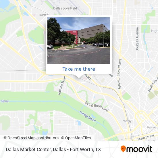 Dallas Market Center map