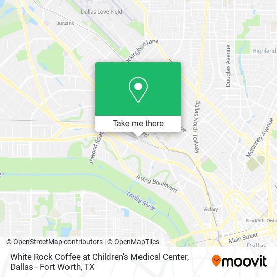 White Rock Coffee at Children's Medical Center map