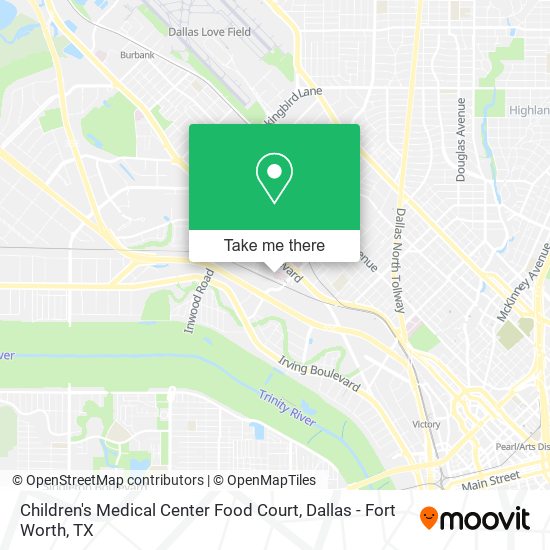 Children's Medical Center Food Court map