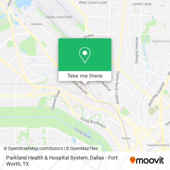 Mapa de Parkland Health & Hospital System