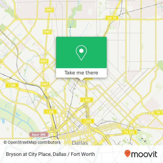 Bryson at City Place map