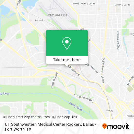 UT Southwestern Medical Center Rookery map