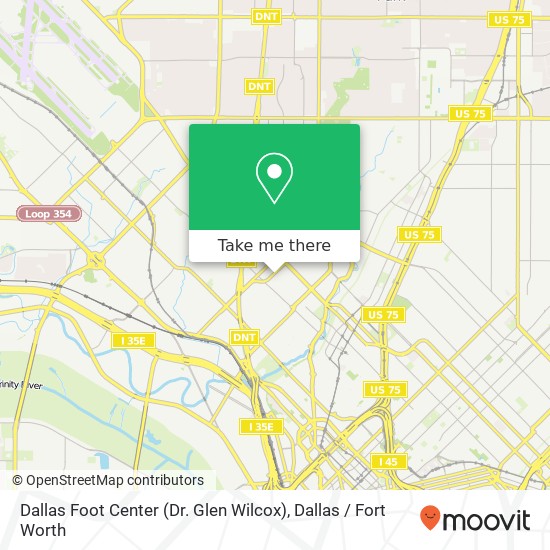 Dallas Foot Center (Dr. Glen Wilcox) map