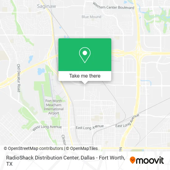 RadioShack Distribution Center map