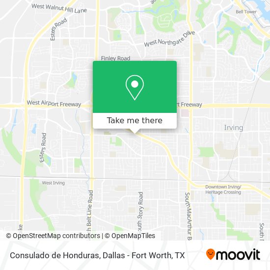 Mapa de Consulado de Honduras