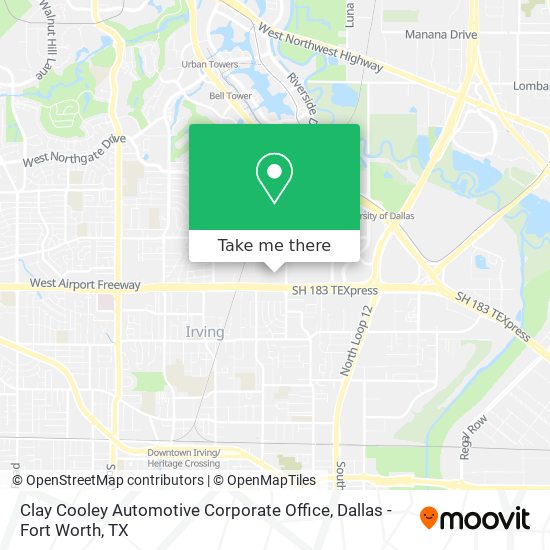 Clay Cooley Automotive Corporate Office map