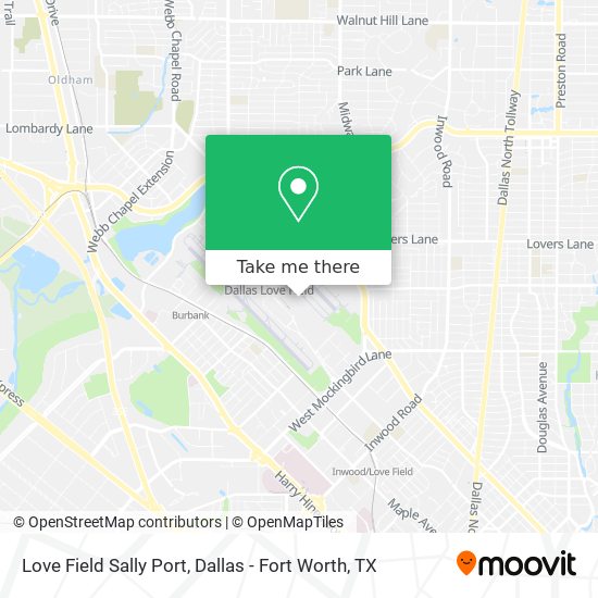 Love Field Sally Port map