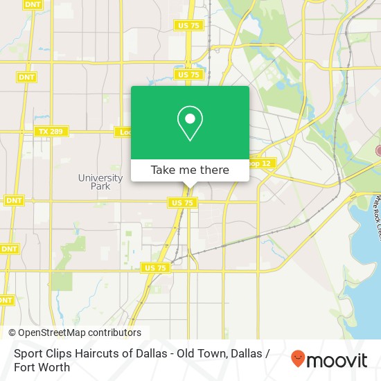 Sport Clips Haircuts of Dallas - Old Town map