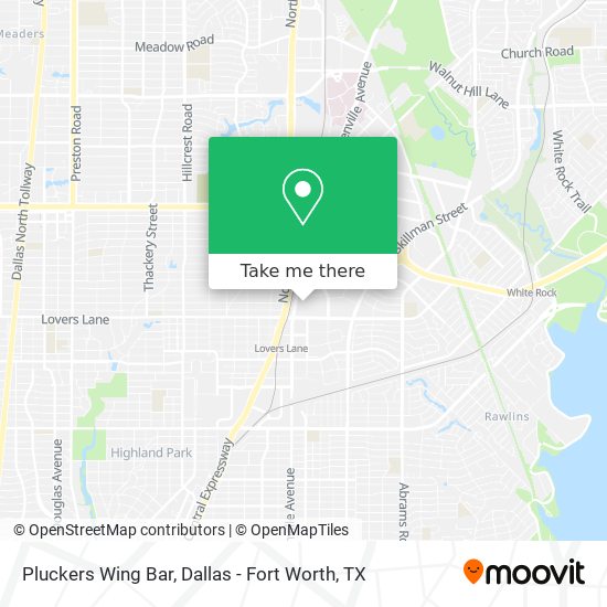 Mapa de Pluckers Wing Bar