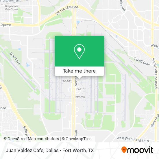 Mapa de Juan Valdez Cafe