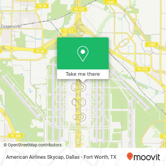 American Airlines Skycap map