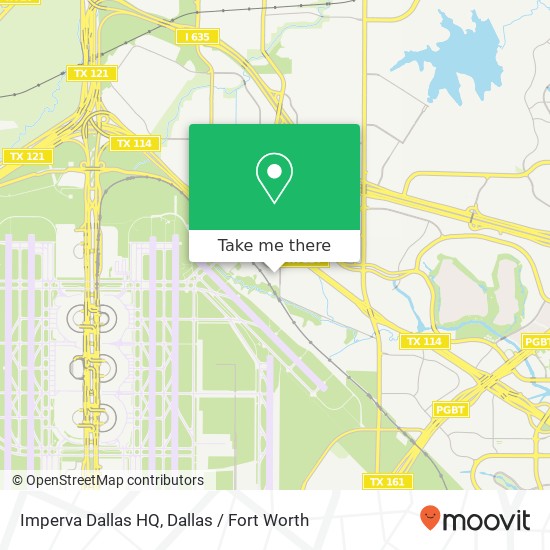 Mapa de Imperva Dallas HQ