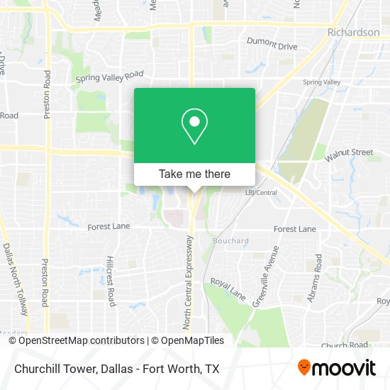 Churchill Tower map