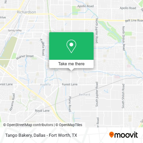 Tango Bakery map