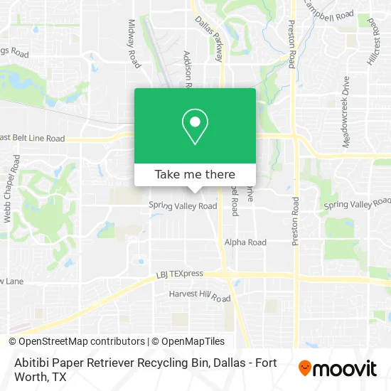 Abitibi Paper Retriever Recycling Bin map