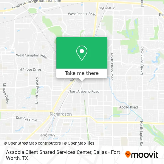 Associa Client Shared Services Center map