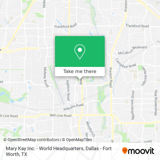 Mary Kay Inc. - World Headquarters map